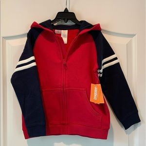 💙 NWT. Gymboree zip-up hood sweatshirt.